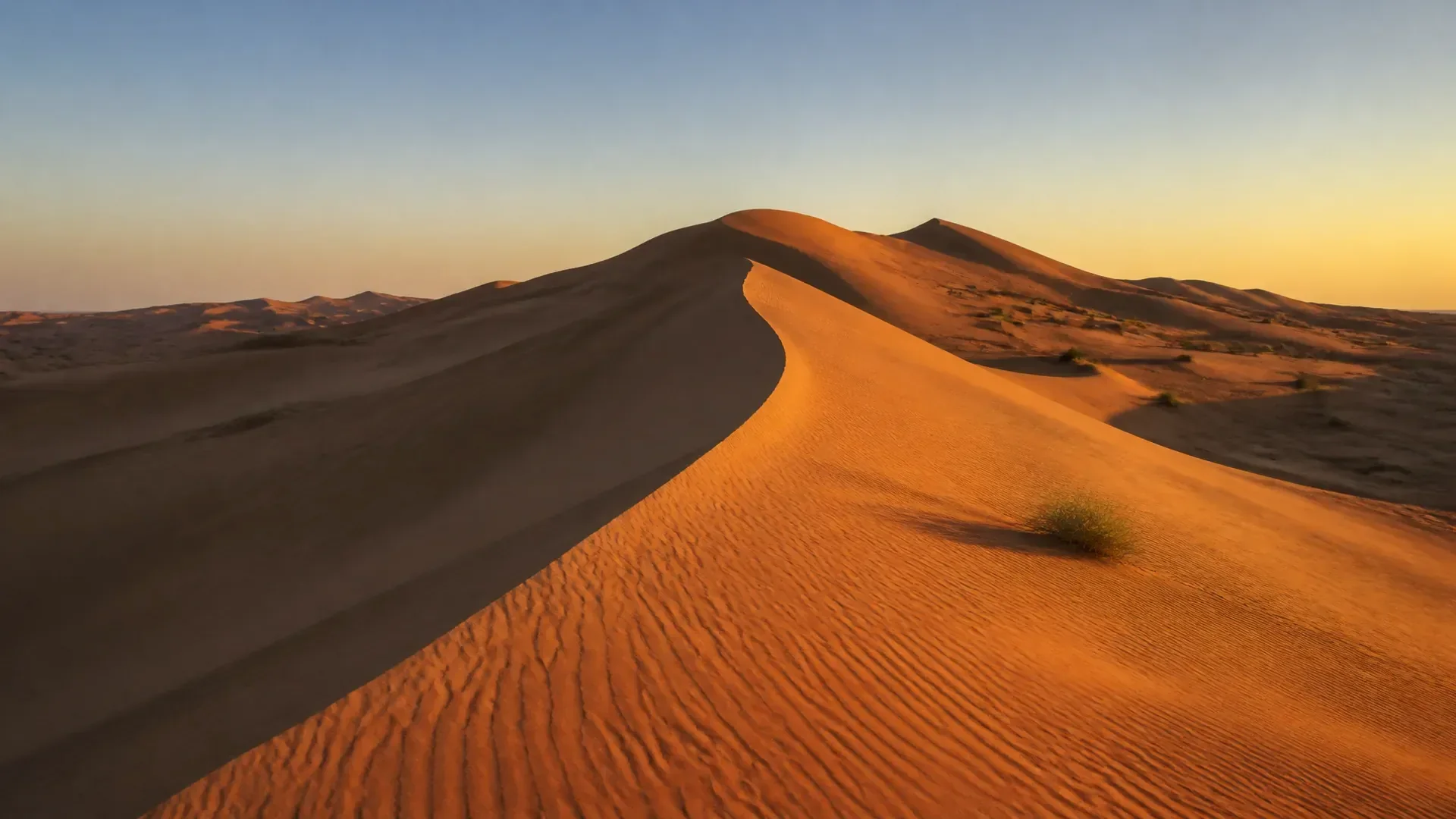 A red dune ridge outside Dubai (AI-generated image)